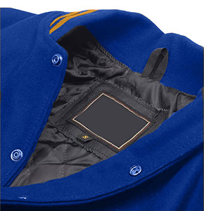 OEM Manufacturer High Quality Chenille Embroidery <b>Men</b> College Custom Baseball Bomber Letterman Crop <b>Leather</b> Varsity <b>Jacket</b> - Product Image 3