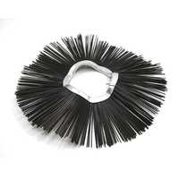 Brosse ondulée standard de balayeuse 6.4x24 6684129 brosses de gaufrette de mélange d'acier de poly et d'acier de matériel de construction