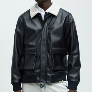 Modèle 2026 tendance, veste en cuir pour homme et femme, nouvelle mode, veste en cuir pour homme, veste en cuir coupe-vent 2025 - Product Image 1