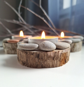 Latest Design Rounded Shape Driftwood Tabletop <b>Candle</b> Holder for Home Decoration for <b>Wedding</b> Christmas Event Parties - Product Image 1
