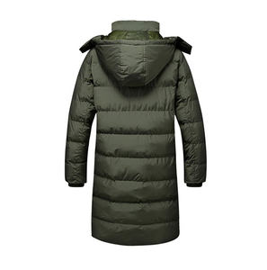 Chaqueta Acolchada Informal para Hombre, de Poliéster/Algodón, Tejido No Tejido, Cuello Alto, Diseño Sólido, Impermeable, Transpirable, para Invierno - Product Image 2