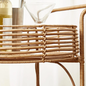 Carrito de bebidas de ratán vintage al mejor precio: carrito de bebidas duradero para restaurantes y eventos - Product Image 6