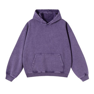 Sudadera con capucha de algodón 100%, estilo informal de cuello redondo de invierno con logotipo frontal bordado, transpirable y ODM suministrado - Product Image 1