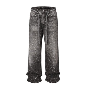 Nouvel Arrivage 2026 – Pantalon Cargo Homme Slim Fit avec Strass – Design Brillant - Product Image 1