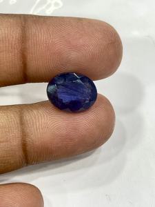 หินอัญมณีทรงวงรีเกรด AAA สีฟ้าธรรมชาติขนาด13x10x7มม. 5.20ct สำหรับการทำเครื่องประดับและงานหัตถกรรม - Product Image 2