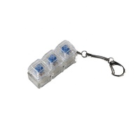 Porte-clés clavier mécanique 2/3/4 touches, anti-stress, clicker, clavier fidget, LED, décompression, cadeaux