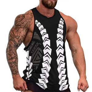 Débardeur d'été pour homme, décontracté, respirant, en coton écologique, de haute qualité, extensible, logo et couleurs personnalisés, grande taille - Product Image 3