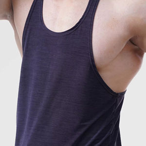 Recién llegado, camisetas sin mangas ajustadas de alta calidad para hombre, camisetas sin mangas 100% de algodón sublimado, camiseta personalizada ecológica de talla grande - Product Image 5