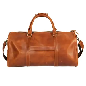 Du lịch Túi Duffel chất lượng hàng đầu unisex thời trang lớn Weekender túi da chính hãng tốt nhất thực hiện trên hành lý đi du lịch túi cho nam giới