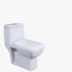 Offre Spéciale salle de bain de Style moderne deux pièces en porcelaine toilette à double chasse hôtel salle de bain maison siège de toilette monté au sol - Product Image 3