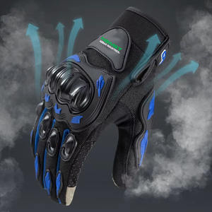 ถุงมือหนังครึ่งนิ้วแบบยูนิเซ็กซ์ สำหรับขับขี่ ใช้ได้ทุกฤดู กันลม ป้องกัน ทนทาน ใช้งานหน้าจอสัมผัสได้ ทันสมัย คุณภาพสูง - Product Image 6