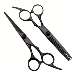 Ciseaux de coiffeur pointus-Ciseaux en acier inoxydable de haute précision pour la coupe de cheveux professionnelle, prise en main confortable, idéal - Product Image 1