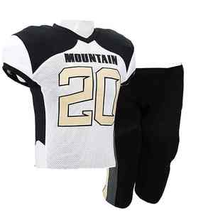 El mejor uniforme de fútbol americano transpirable impreso personalizado con logotipo personalizado y diseño cosido para la práctica - Product Image 6