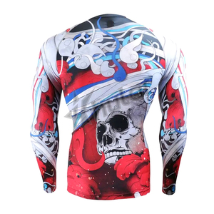 Conception personnalisée pour les sports de protection solaire UV pour hommes UPF 50 + Skins Rash Guard manches longues - Product Image 5