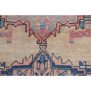 Alfombra Turca Vintage de 3.4x6.3 pies (104x192 cm), Alfombra de Lana Azul Ombré - Product Image 5