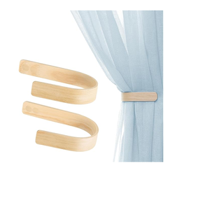 Wholesale Supplier Wood Tieback Simple Design Design Craft Natural Wood Color Tieback Handmade Use - Product Image 6