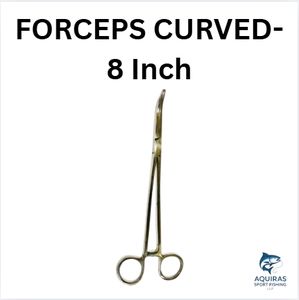 Pinzas curvas profesionales de acero inoxidable de 8 pulgadas, herramienta de extracción de anzuelos precisa y duradera, alicates de pesca con caña de carpa gruesa - Product Image 2