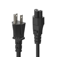 Drop Verzending IEC-60320 C5 Mickey Mouse Plug Ac Power Supply Cord Nema 5-15P Ac Adapter Laptop Notebook computer Charger Us Plug