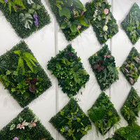 Panneaux décoratifs d'extérieur artificiels, clôture en gazon, haie artificielle, panneaux muraux de plantes paysagères à feuilles vertes