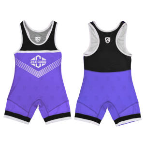 Singlets de Lucha Libre Negros de Alta Calidad OEM para Hombre, Ropa Deportiva Transpirable Personalizada para Artes Marciales - Product Image 1