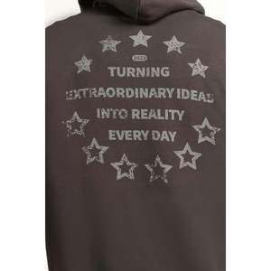 Sudadera con Capucha de Corte Regular con Etiqueta Personalizada MN-POH-WS25-012, Tejido French Terry, Bordado 3D, Impresión Serigrafiada, Cierre de Cremallera, Talla XXS - Product Image 3