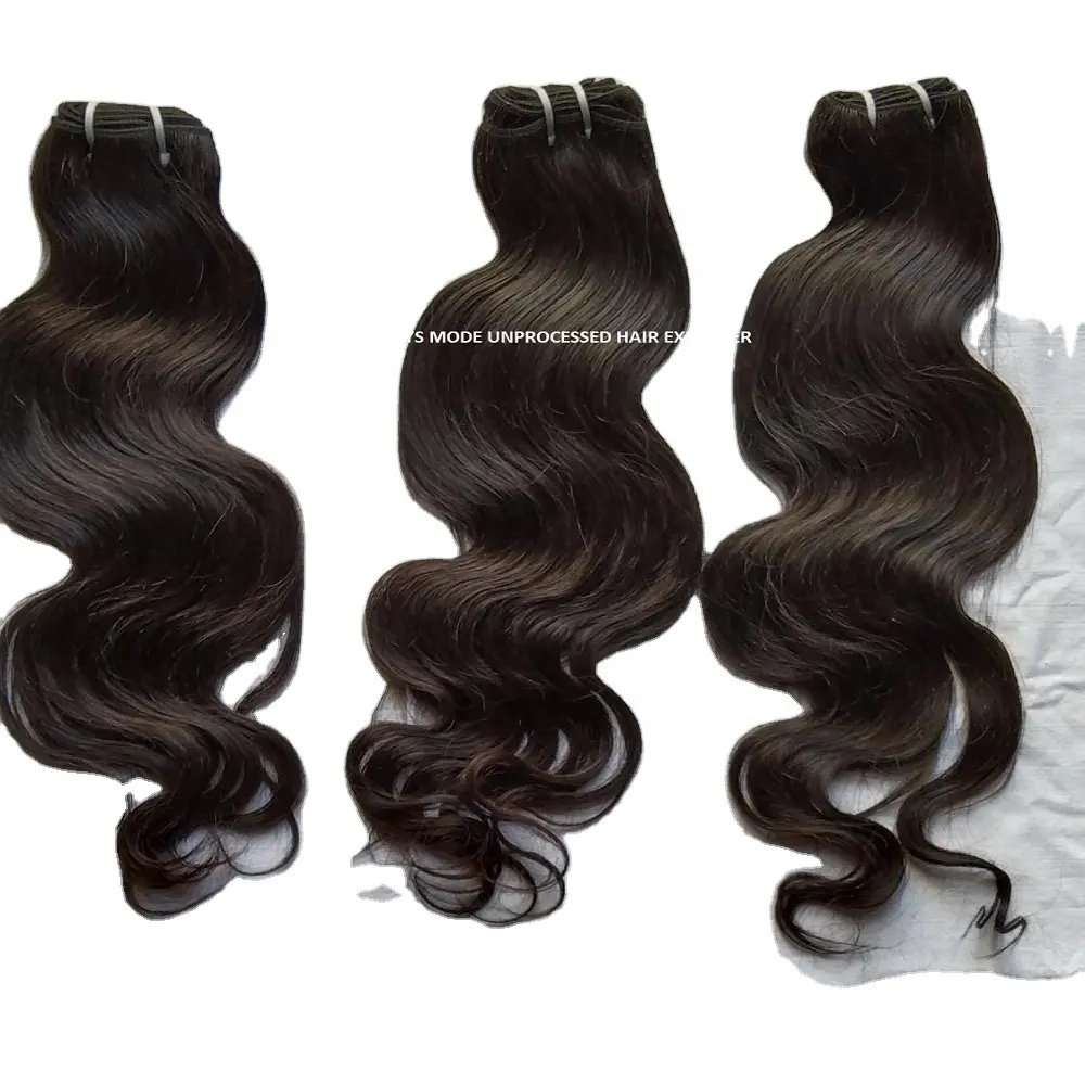 INDIAN Body Wave 3 Bundles Unprocessed Virgin Human Hair Weave Bundles human hair extension