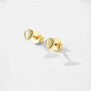 Boucles d'oreilles géométriques en forme de larme en or massif 14K Bijoux modernistes Goujons délicats minimalistes parfaits pour les anniversaires de mariage Cadeau - Product Image 2