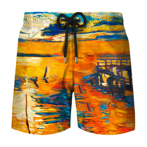 Pantalones cortos de playa para hombre, bañadores cortos que cambian de Color de agua, traje de baño de verano, pantalones cortos de secado rápido - Product Image 1