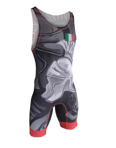 Singlet Deportivo Liso de Lucha Libre para Hombres Adultos, Entrenamiento, Spandex/Algodón 220g, Alta Calidad, Personalizable, Marca Privada, Color Personalizado - Product Image 3