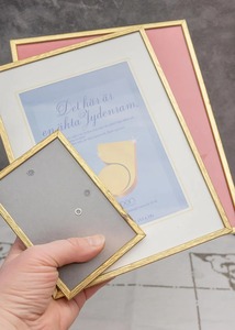 Set of 3 Different Size Photo <b>Frames</b> Stylish Decorative <b>Picture</b> Holders Tabletop Display for Home Office Wedding Gift - Product Image 4