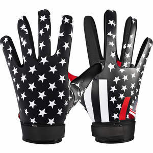 ถุงมือรับบอลอเมริกันฟุตบอลซิลิโคนคุณภาพดี ออกแบบเองได้ บาง ระบายอากาศได้ดี สำหรับผู้ใหญ่ - Product Image 2