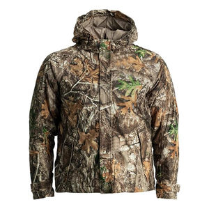Veste bomber de chasse en polaire classique confortable pour homme, motif de camouflage, veste de vol d'hiver, broderie - Product Image 1