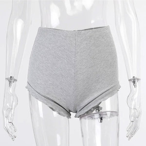 Shorts de yoga pour femmes personnalisés, 100% coton, respirant, taille élastique, de haute qualité, pour la salle de sport, fitness, prix de vente le plus bas - Product Image 1
