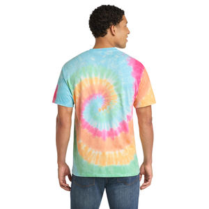 T-shirt classique à motif tie-dye en spirale, coton de haute qualité, unisexe, haut tendance, impression de logo personnalisée, fournisseur en gros, t-shirt pour homme - Product Image 5