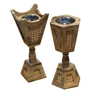 Handmade Printed <b>Bakhoor</b> <b>Burner</b> Set Wooden Incense <b>Burner</b> for Home Decor and Fragrance Product - Product Image 3