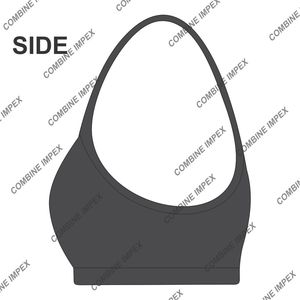 Sujetador OGC personalizado, Sujetador deportivo para mujer, estampado por sublimación, tejido elástico, logotipo bordado, ropa deportiva acolchada de apoyo, diseño transpirable - Product Image 3