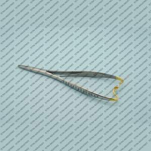 Portaagujas Mathieu de Grado TC, 5.5 Pulgadas, Mandíbulas Serradas, Acero Inoxidable, Instrumentos Quirúrgicos Dentales Manuales de Clase I, CE - Product Image 1