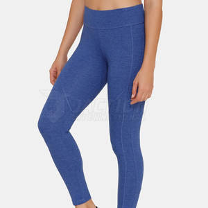 Leggings de fitness sans couture taille moyenne pour femmes Pantalon d'entraînement de style solide avec fermeture à la taille élastique Prix incroyable Yoga Activewear! - Product Image 2