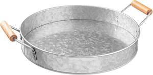 ถาดเสิร์ฟขนมแบบมีด้ามจับสำหรับนักออกแบบทำจากสแตนเลสที่น่าดึงดูดใจตัวจัดอาหารในห้องครัว - Product Image 4