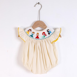 Vestido de lino suave hecho a mano para niñas pequeñas, estilo informal para el primer cumpleaños de niños pequeños, OEM hecho en Vietnam - Product Image 6