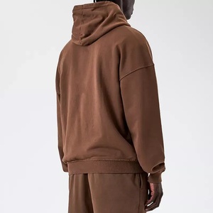 Sudaderas con capucha lisas de gran tamaño informales para hombre, logotipo personalizado, impresión personalizada, estilo Hip Hop, ropa de calle, hombros caídos, alta calidad - Product Image 4