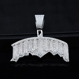 Pendentif en diamant VVS de luxe, style hip-hop, argent sterling 925, cadeau personnalisé pour homme, bijoux fins, breloques - Product Image 6