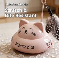 Jouet interactif pour chat mignon, plume à chat pour chats d'intérieur, jouets pour chatons, vente en gros, collection de couleurs variées