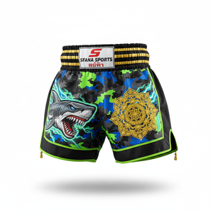 Pantalones Cortos de Muay Thai y Kickboxing para Hombre SFANA SPORTS con Logotipo Personalizado, Duraderos, de Secado Rápido, Tela de 180g, Color Personalizado, Diseño para MMA y Boxeo - Product Image 5