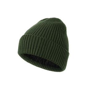 Vente en gros Bonnet unisexe en laine Bonnet doux, chaud et chaud d'hiver Casquettes de haricots avec design et logo personnalisés - Product Image 1