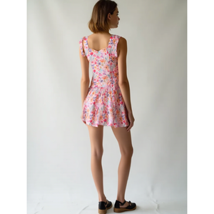 Party Style Women's Floral Cotton Eyelet Fit Flare <b>Mini</b> Dress for Date Day Outfits <b>Mini</b> Summer Dress for Export Sale - Product Image 5