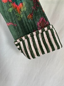 Indian Hand Made Vintage <b>Quilted</b> Jacket , Coats ,New Style,Boho,Cotton <b>Velvet</b> Jacket Short Jacket Crop Top - Product Image 6