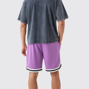 Pantalones cortos de baloncesto personalizados al por mayor para hombre de malla con bolsillo High Street Hip-Hop último ajuste relajado - Product Image 2