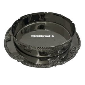 Classic Shiny <b>Silver</b> Finished Round Shape Chocolate <b>Bowl</b> Handmade Stylish Classic Fancy Table Top Kitchen Ware Chocolate <b>Bowl</b> - Product Image 5