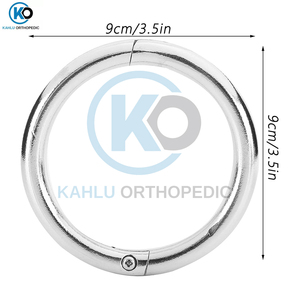 KAHLU-anillo ortopédico de Metal cromado para ganado, nariz, vaca, Toro, para granja, ganado, instrumento veterinario, 3,5 pulgadas - Product Image 2